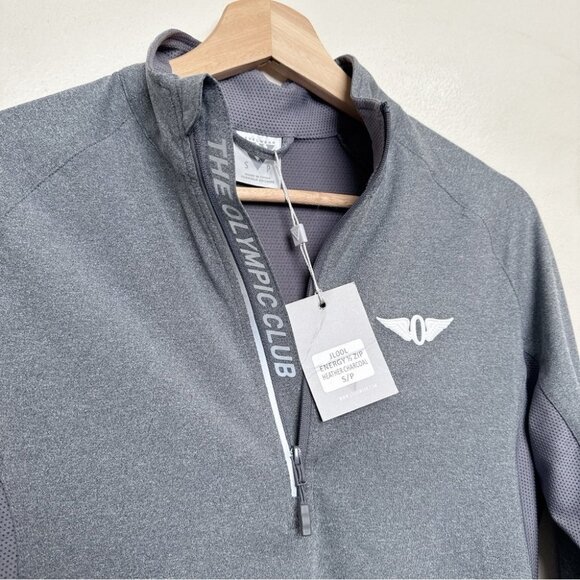 Levelwear Womens Small Engergy Zip Heather Charcoal Pullover - Picture 6 of 13